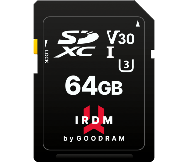 GOODRAM 64GB SDXC IRDM 100MB/s UHS-I U3 V30 - 604908 - zdjęcie 5